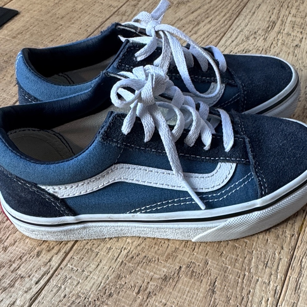 Vans Kids Sneakers - Navy and White - Picture 3 of 5